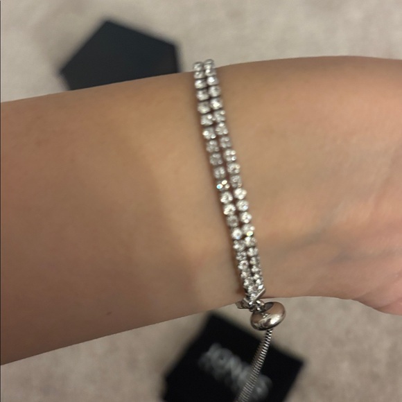 Jones New York Silver Crystal Bracelet - Picture 2 of 3